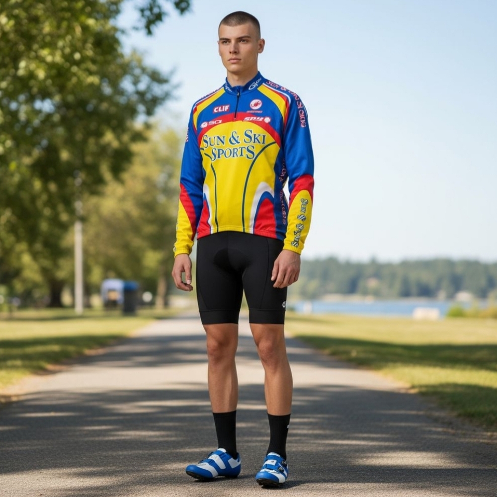 Castelli Squadra Team Division Sun Ski Men's Cycling Jersey (L)
